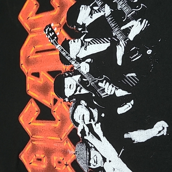 AC/DC Black Concert Band Tee-Shirt - Picture 4 of 9